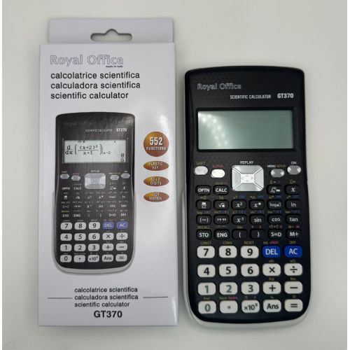 CALCOLATRICE SCIENTIFICA ROYAL OFFICE GT 370 552 FUNZIONI